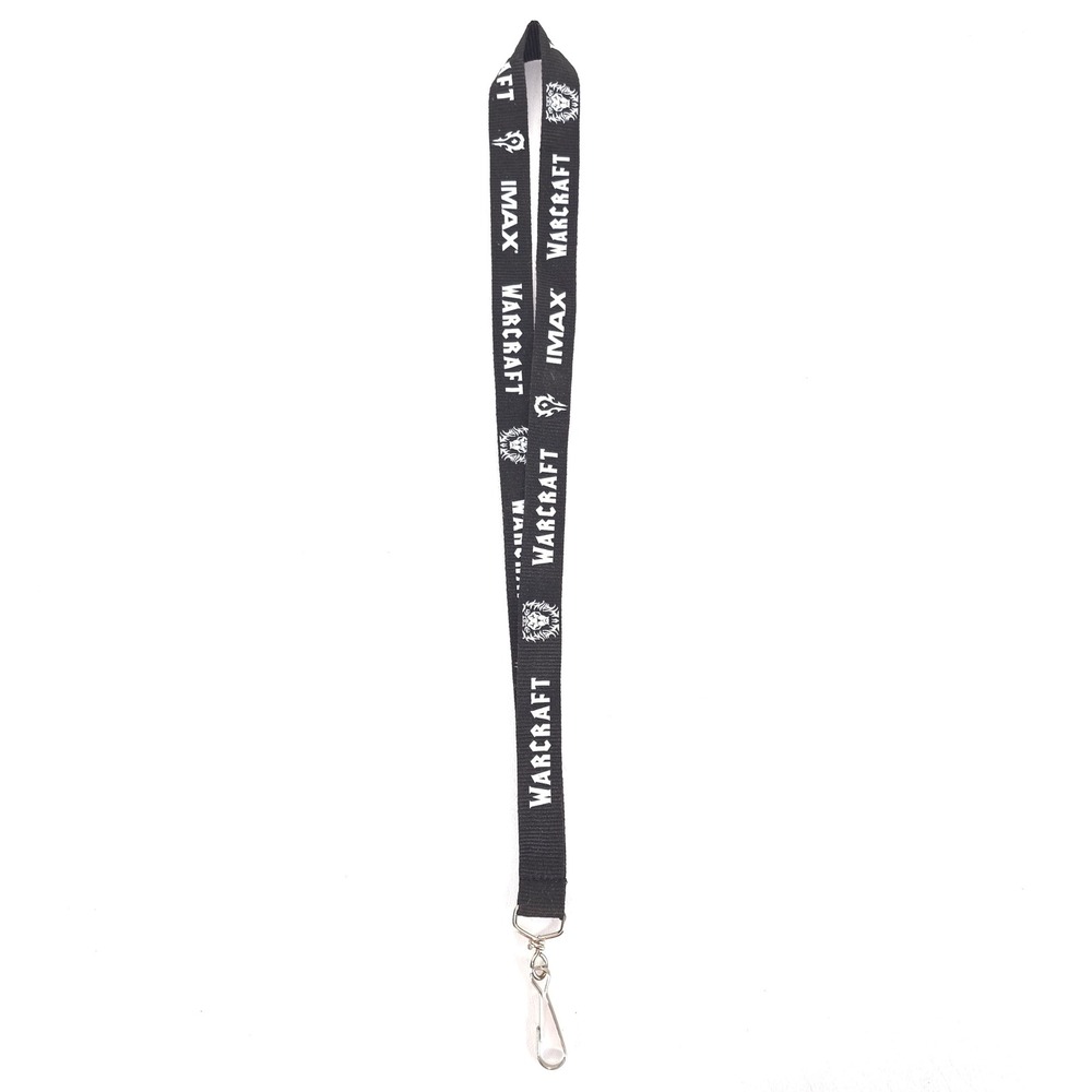 World of Warcraft IMAX Movie Premiere Lanyard Black Limited Edition Promo Badge